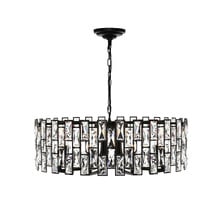 Porsha 8 Light Steel Pendant